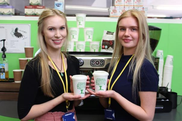 HCL hertfordshire catering hitching girls school compostable cups