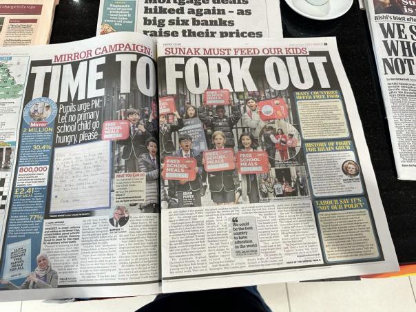 the mirror free school meals letter