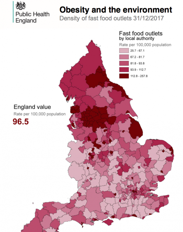 PHE fast food obesity England