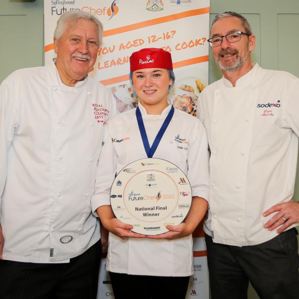 Brian Turner CBE, Jodie Cochrane and David Mulcahy 