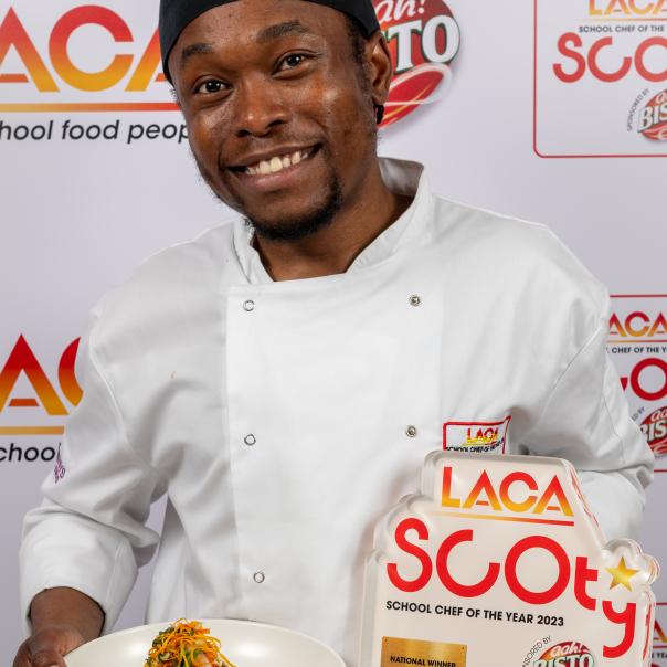 Raheem Morgan wins LACA's School Chef of The Year competition